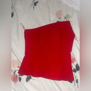 Beautiful red corset .